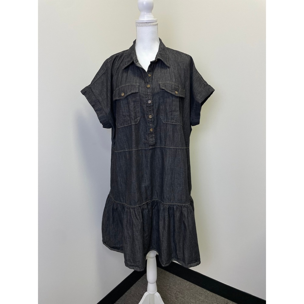 Lauren Ralph Lauren Dark blue  Denim Midi Shirt Dress